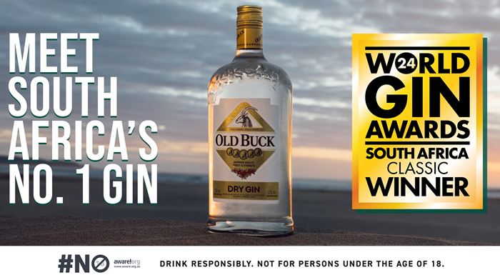 It’s official – Old Buck is South Africa’s No. 1 Classic Gin